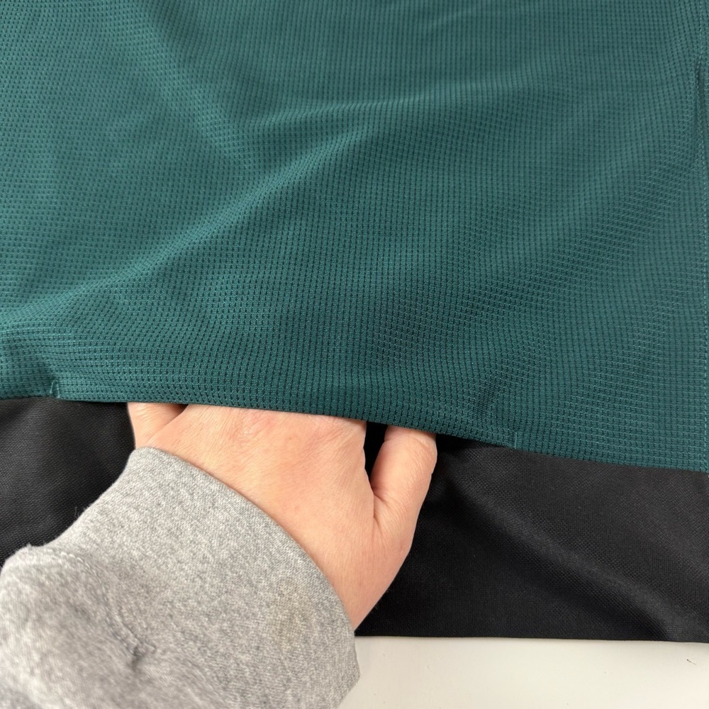 PGA Tour Pullover Quarter Zip Mens XL Green Black Thermal Long Sleeve NWT - Picture 5 of 13